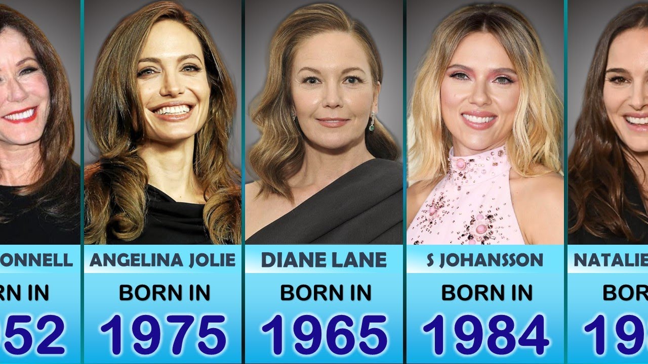 Hollywood Greatest and Beautiful Actresses Born Every Year 19352000