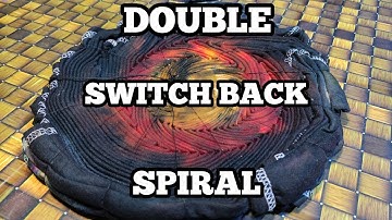 TIE DYE REVEAL DOUBLE SWITCH BACK SPIRAL DESIGN