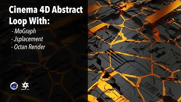 C4D Abstract Loop With MoGraph/Octan Render/Jsplacement (Cinema 4D Tutorial