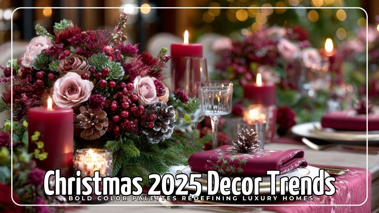 Тенденции рождественского декора 2025 года: смелые цветовые палитры меняют представление о роскош...