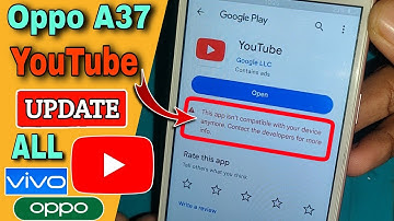 😥OPPO A37 YouTube Update Problem 2023 | This app is no longer compatible with your device. 2024🔥💯