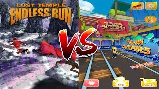 Lost Temple Endless Run vs Subway Surf 2 Gameplay For All Kids And Babies screenshot 4