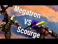 Megatron vs scourge  transformers stop motion battle