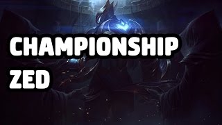 Championship Zed Skin Spotlight - League Of Legends