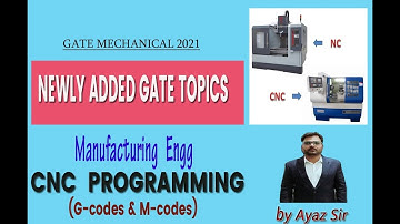 CNC PROGRAMMING | Important G-codes & M-codes | Manufacturing | by  Ayaz sir