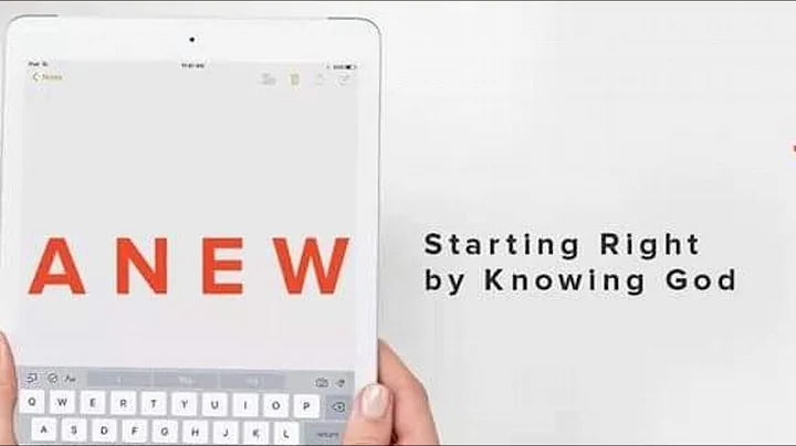 CCF Jeddah Online Service | Anew: Starting Right by Knowing God