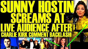 The View Hosts SCREAM At LIVE AUDIENCE & Run Off Stage After MOCKNIG Charlie Kirk! Sunny Hostin Fail