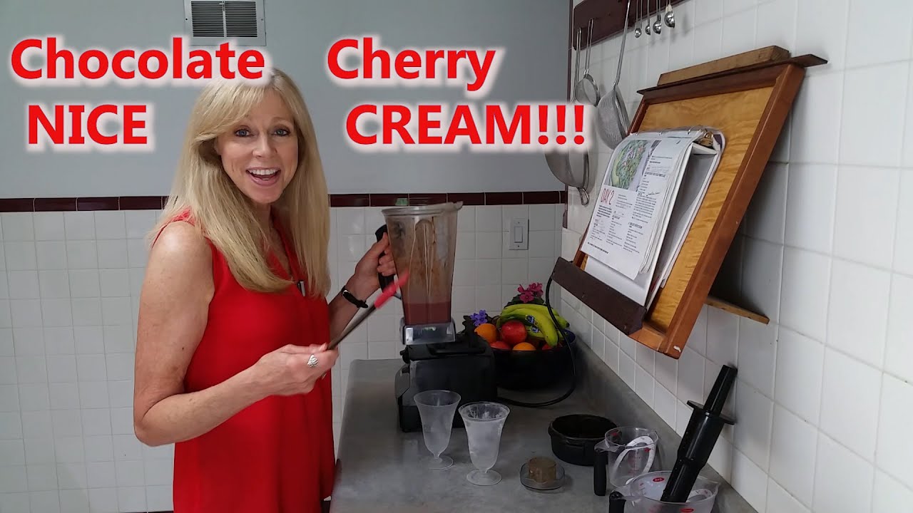 SUPER YUMMY CHOCOLATE CHERRY NICE CREAM