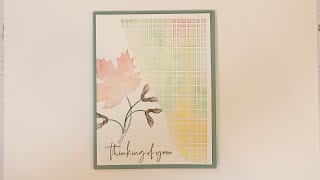 Soft Seedlings quick and easy card.. also using Split Card Textures die