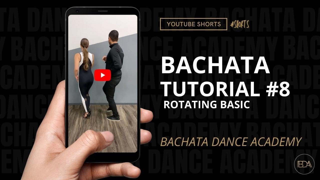 Learn Bachata - Tutorial 8 - Rotating Basic - Demetrio & Nicole - Bachata Dance Academy 