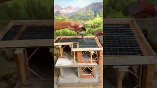 Mini House 🏠 creation #minihouse #DIYProjects #diyhouse #miniworld #ConcreteCraft #miniature
