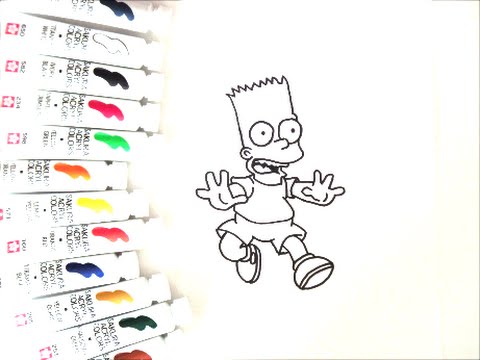 ザ シンプソンズキャラクター バート シンプソンの描き方 How To Draw The Simpsons 그림 Youtube