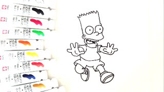 ザ シンプソンズキャラクター バート シンプソンの描き方 How To Draw The Simpsons 그림 Youtube