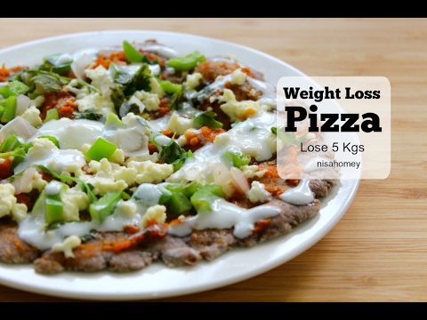 Weight Loss Pizza Recipe #2 - How To Make Pizza On Tawa/Pan - No Oven Healthy & Easy Indian Pizza