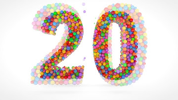 Learn Number 20 on 3d Color Balls | Sparta Pop Out Effects (sponsored by preview2effects)