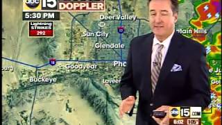 Dust, rain storms rolls through Valley