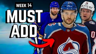 Week 14 Fantasy Hockey Waiver Wire Guide!