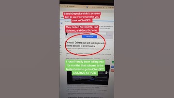 schema markup is SEO royalty #marketing #chatgpt