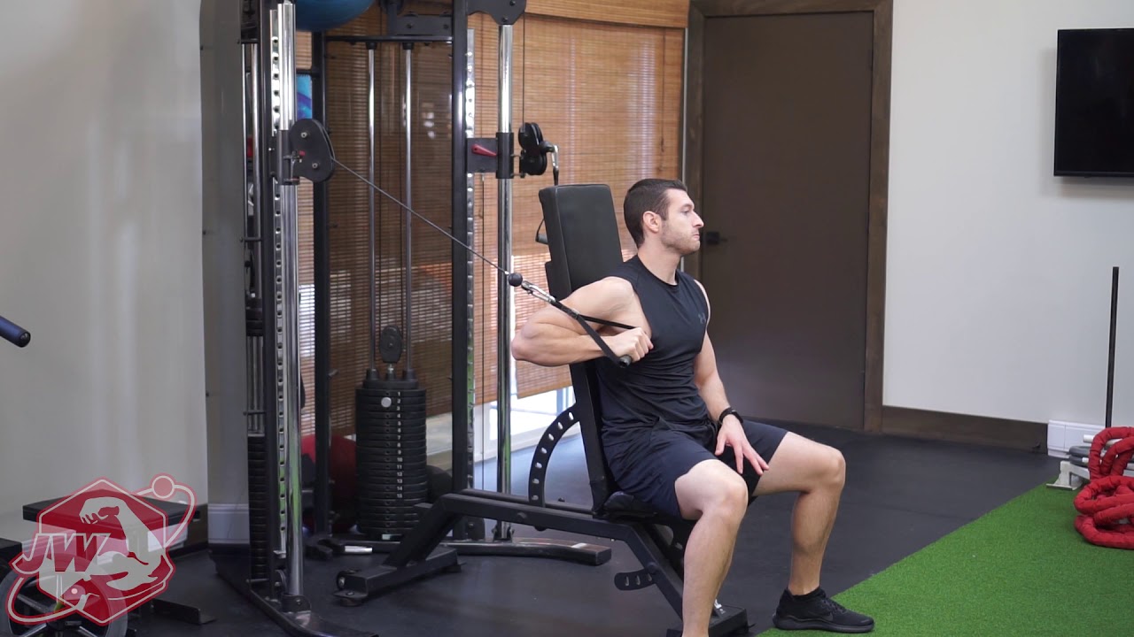 Seated Decline Cable Press YouTube