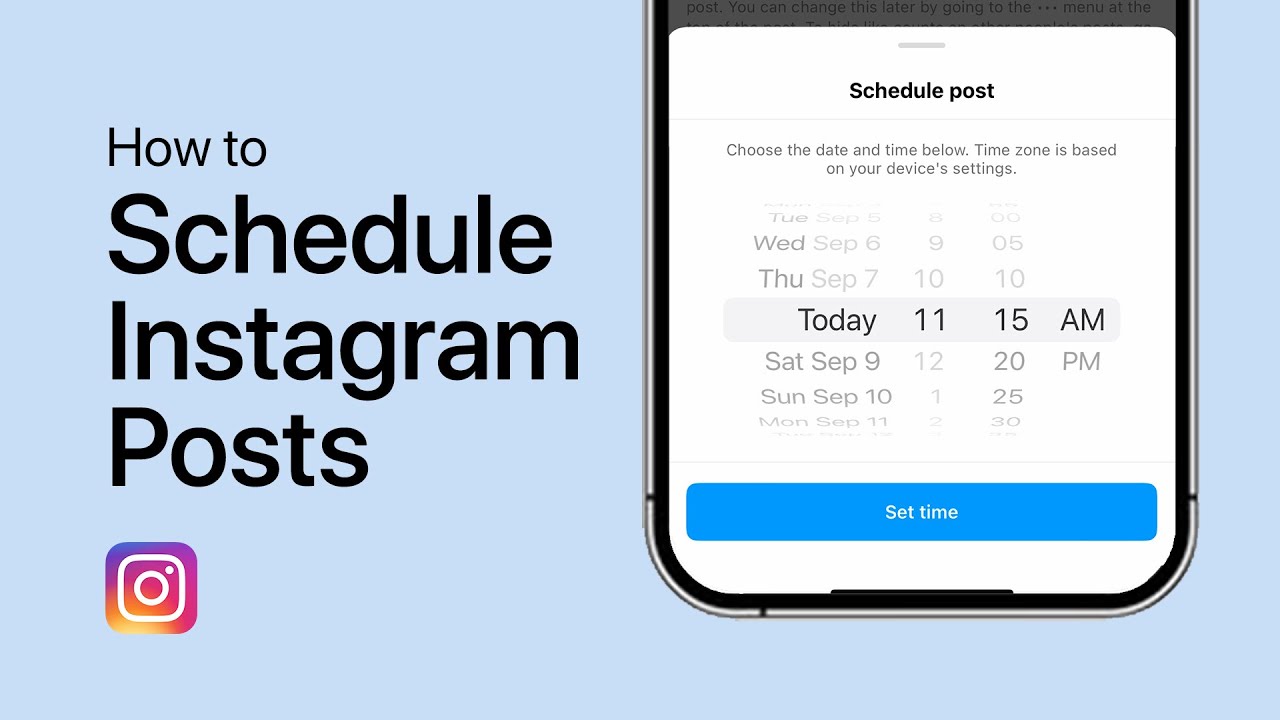 How To Schedule Instagram Posts - Tutorial - YouTube
