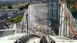 Colossus Roller Coaster -- Front Row  @ Six Flags Magic Mountain