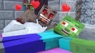 Minecraft Life | Granny loves Steve | Minecraft Animation | love Zomma and ZomBo