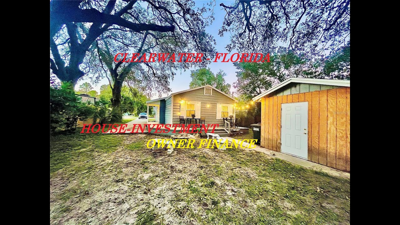 CLEARWATER FLORIDA HOME CLOSE2 BEACHES W/OWNER FINANCINGLarge lot