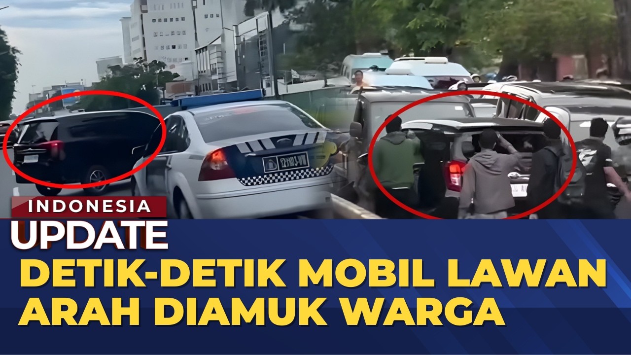 Detik-Detik Mobil Lawan Arah Diamuk Warga di Jakarta Pusat | INDONESIA UPDATE