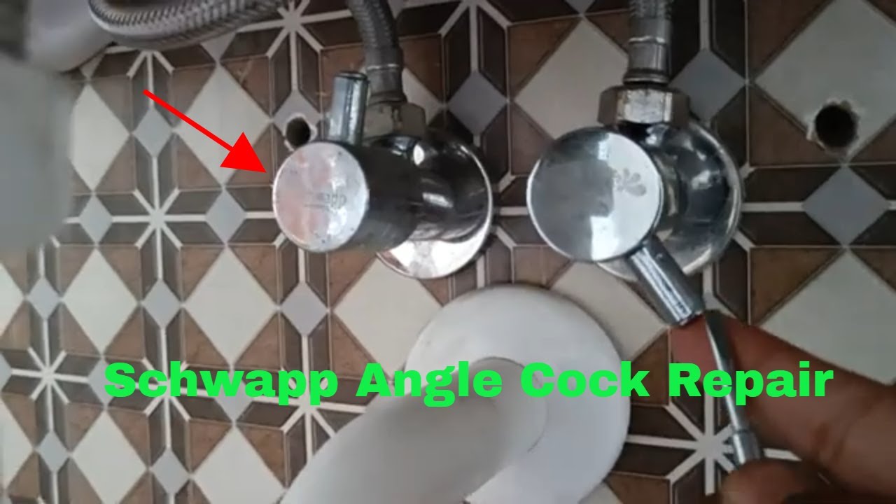 How To Repair A Leaky Bathroom Angle Cock / Angle Valve - YouTube
