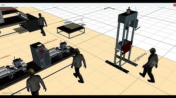 Simulação Final - JaamSim - Projeto de Fábrica