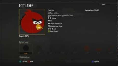 Black Ops 2- Angry Birds Emblem || TUTORIAL
