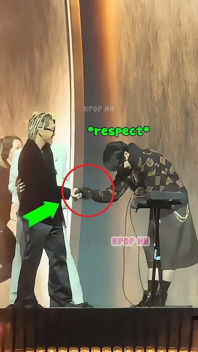 Hobi Bowed Respectfully To Taeyang When He Offered His Hand To Greet Him 💜 #shorts #hobi #taeyang