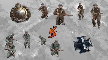 (1v1) British Infantry vs Volksgrenadiers - Coh2 POV