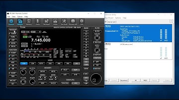 Icom IC-7610 & IC-7300 Internet Remote Operation with RS BA1 Demo