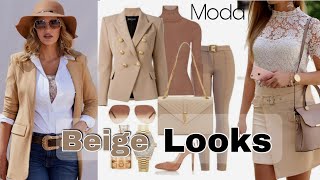 Beige Outfits Ideas Combinaciones De Moda En Color Beige Como Vestir Moda Mujer 2022 23