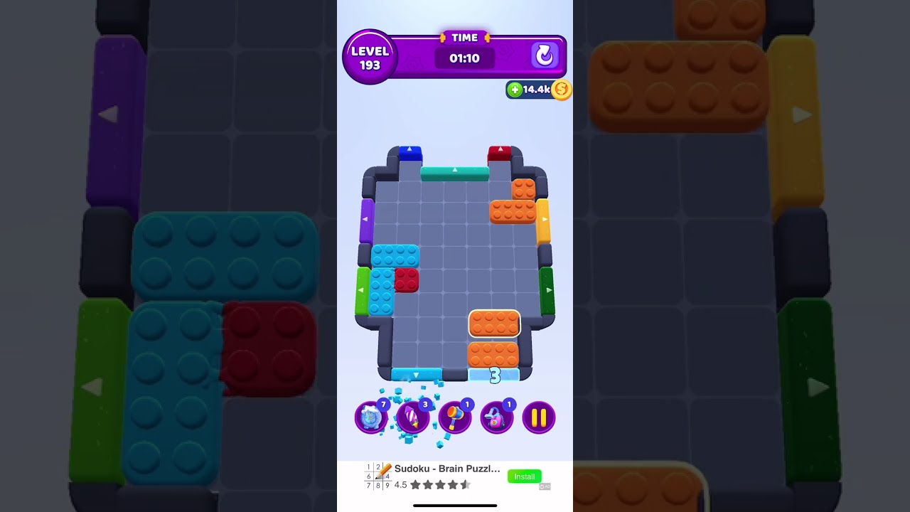 Solve Color Block Jam 193