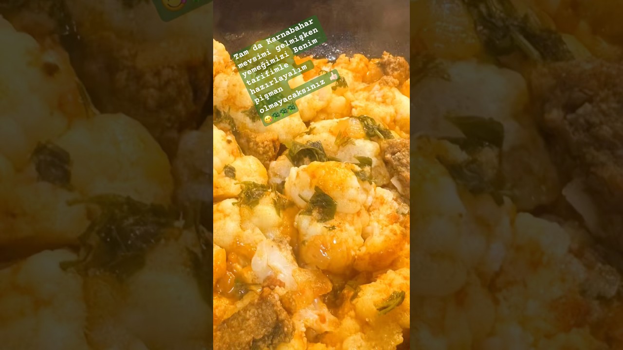 KARNABAHAR YEMEĞİ TARİFİ – nasıl yapılır #karnabaharyemeği #tarif #sebzeyemekleri #recipe #yemek