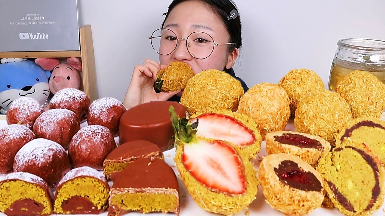 두친자의 선물 받은 두바이 쫀득쿠키 모음 두바이 초콜릿 더콰작 디저트 먹방 Dessert Mukbang