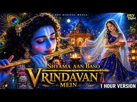Shyama Aan Baso | 1 Hour Version | Shyama Aan Baso Vrindavan Mein | Radha Krishna Bhajan