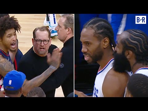 Nick Nurse & Kelly Oubre Heated After Controversial 76ers vs. Clippers Ending