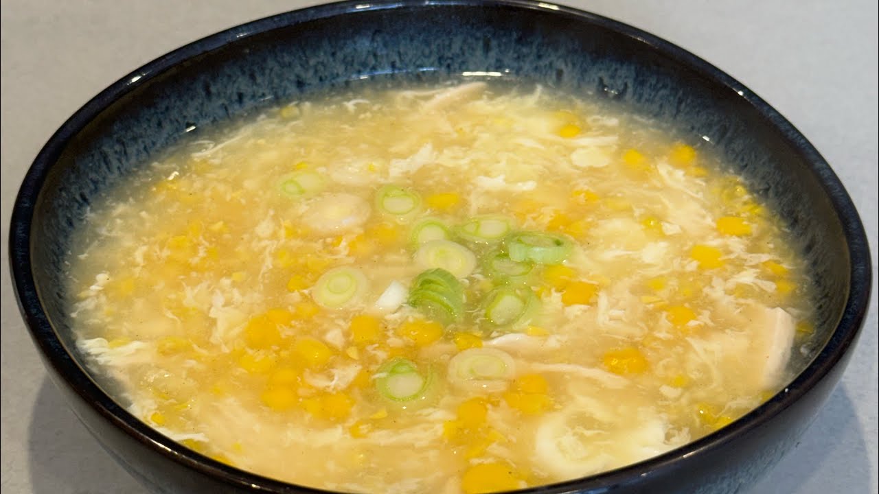 Chicken sweet corn soup YouTube