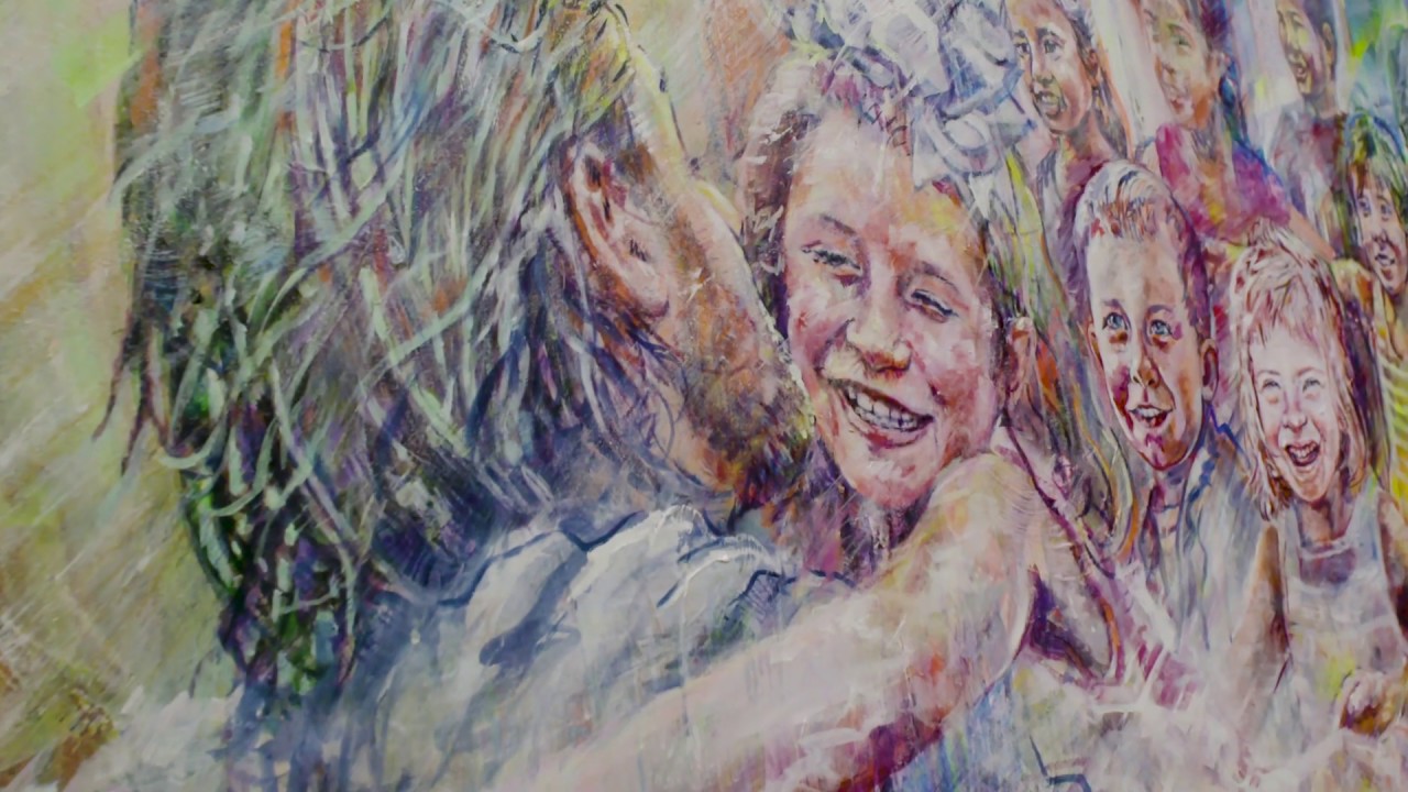 The Face Of God Collaborative Painting