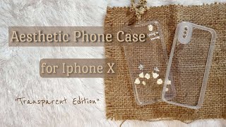 Unboxing Phone Case for Iphone X | transparent edition | aesthetic video✨