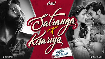 Satranga X Kesariya Mashup | ANIK8 | ANIMAL | Romantic Lo-fi Songs 2023 [Bollywood Lo-fi, Chill]