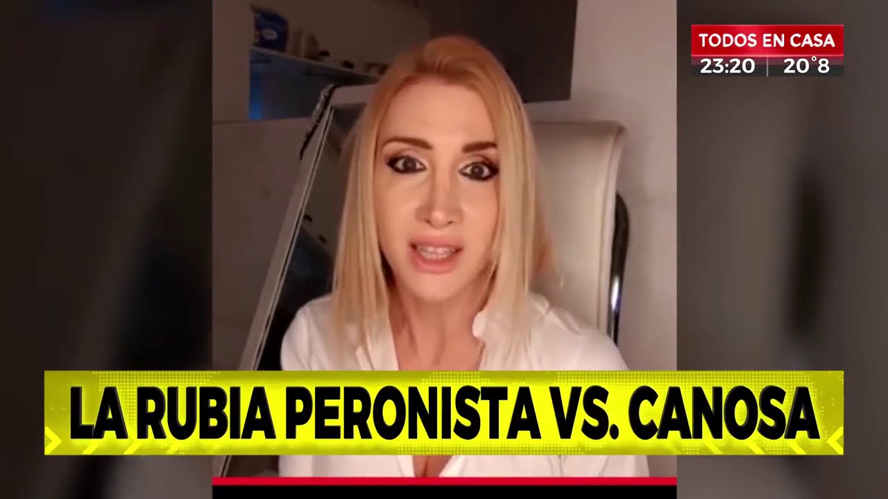 La Rubia Peronista: "Canosa fue una chimentera toda la vida" - YouTube