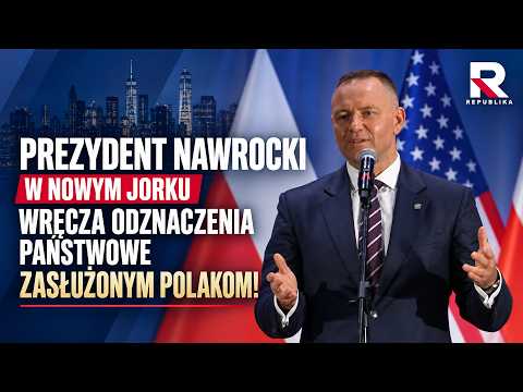 HIT DNIA! PREZYDENT NAWROCKI W NOWYM JORKU WRĘCZA ODZNACZENIA PAŃSTWOWE ZASŁUŻONYM POLAKOM!