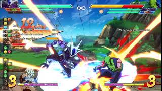 Cooler/SSJ Goku combo route into L divekick oki - Dragon Ball FighterZ