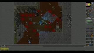 Tibia - Killing Necropharus and Undead Cavebear in Lich Hell
