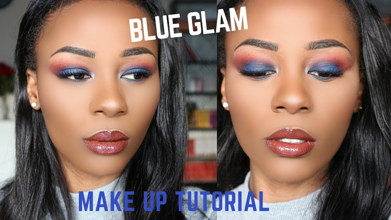 BH COSMETICS TAKE ME TO BRAZIL BLUE GLAM MAKEUP TUTORIAL ENG SUB