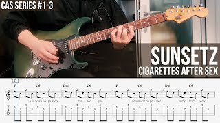 Sunsetz - Cigarettes After Sex [ Guitar Cover × TAB ] Resimi